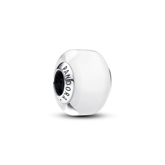 Pandora - Hvit Mini Muranoglass Charm