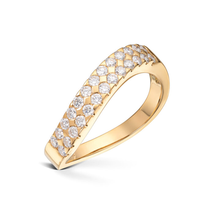 Diamonds by Frisenberg - Ring i gult gull 585 med diamanter ialt 0,52 ct TW/si1