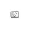 Nomination - COMPOSABLE CLASSIC OXIDIZED LETTERS IN STEEL AND 925 STERLING SILVER (22_V)