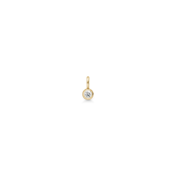 Julie Sandlau - Purity anheng i 14k gult gull med 0,03ct TW diamant