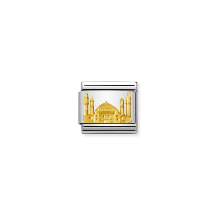 Nomination - COMPOSABLE Classic MONUMENT RELIEF 2 in stainless steel with 18k gold (05_Ayasofya)