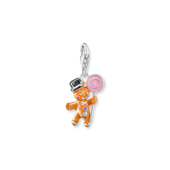 Thomas Sabo - Charm/anheng i sølv pepperkakemann - Holiday