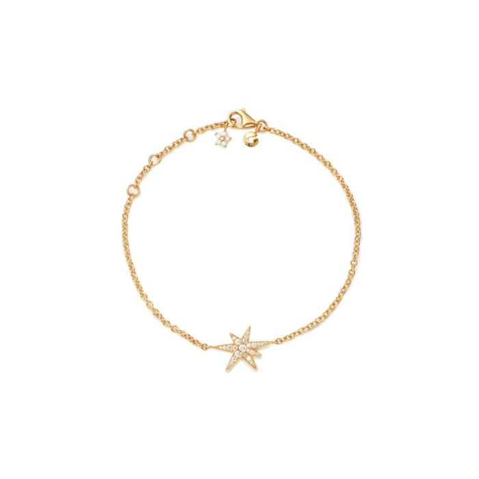 OLE LYNGGAARD COPENHAGEN - Funky Stars armbånd i 18k gult gull med 0,15ct diamanter