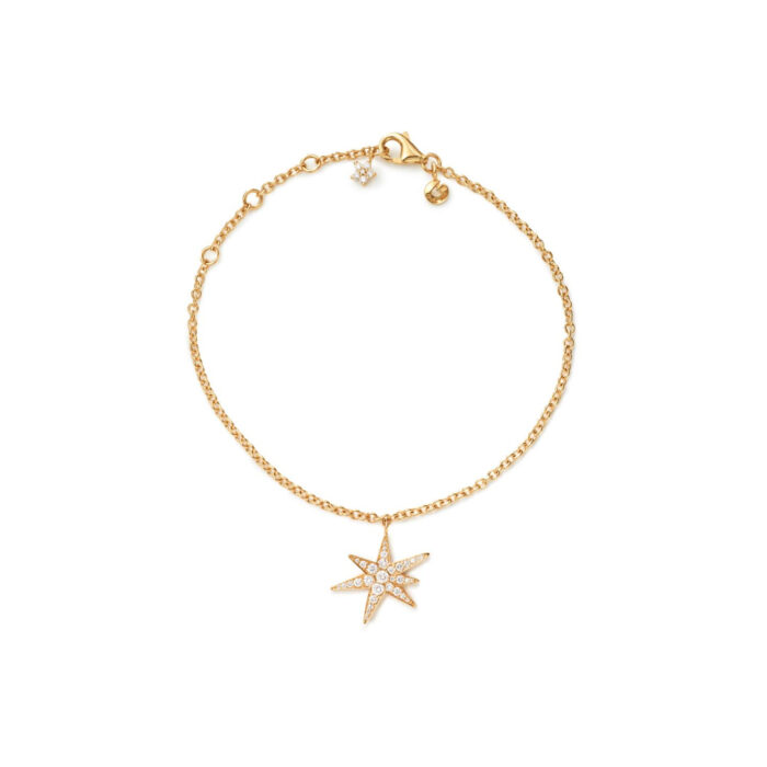 OLE LYNGGAARD COPENHAGEN - Funky Stars armbånd i 18k gult gull med 0,21ct diamanter