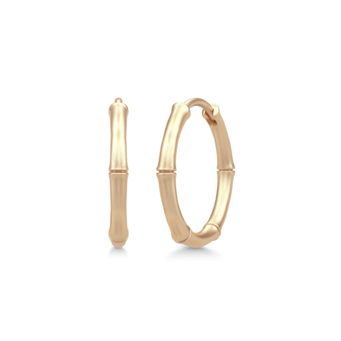 Julie Sandlau - Bamboo Hoops Midi i 14k gult gull