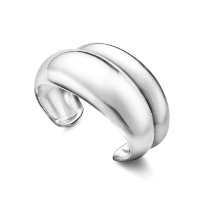 Georg Jensen - Curve Bangle medium i sølv