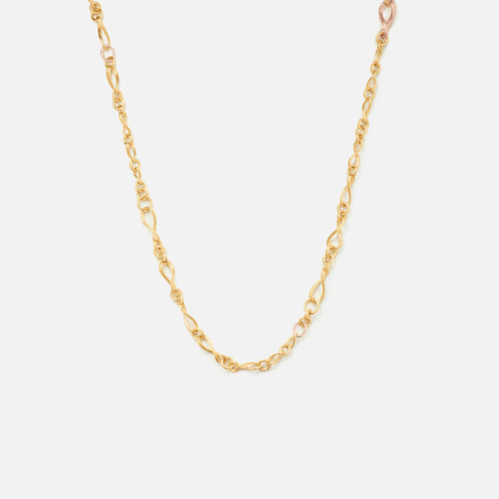 OLE LYNGGAARD COPENHAGEN - Love collier mini i 18k gult- og rosegull - 60 cm - Bilde 4