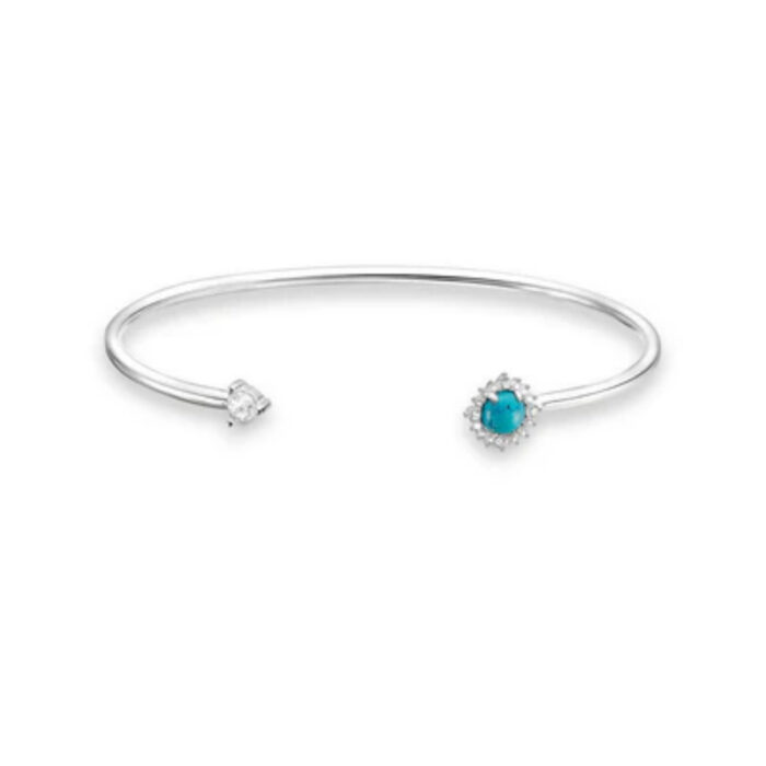Thomas Sabo - Armring i sølv med turkis sten og zirkonia