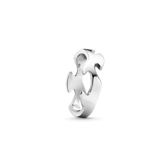 Georg Jensen - Fusion senterring i 18k hvitt gull