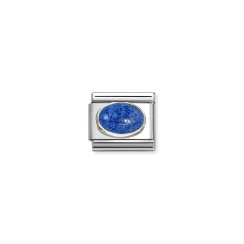 Nomination - Composable Classic HARD STONES steel and 925 sterling silver (09_LAPIS)