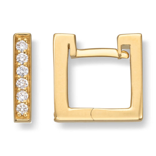Diamonds by Frisenberg -Creoler i gult gull og diamanter