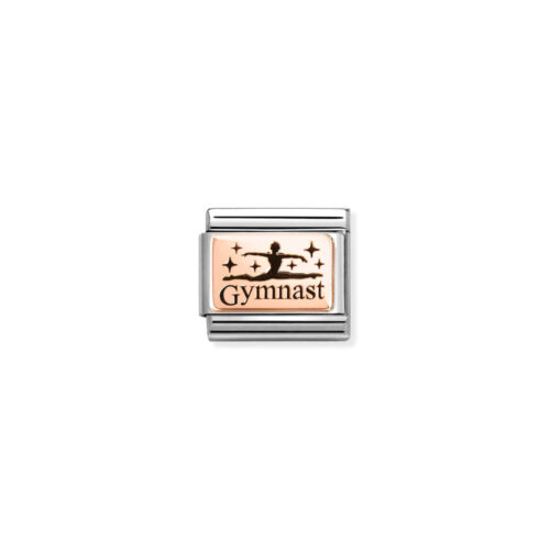 Nomination - Composable Classic PLATES (IC) steel and 9k rose gold (30_Gymnast)