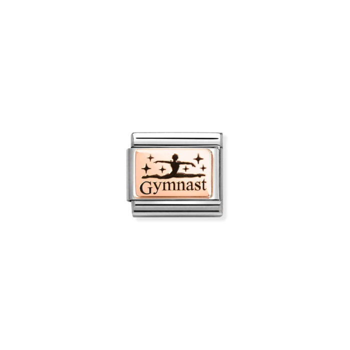 Nomination - Composable Classic PLATES (IC) steel and 9k rose gold (30_Gymnast)