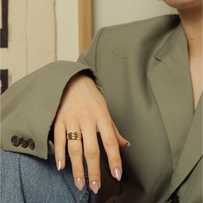 Pan Jewelry - Ring i 14k gult og hvitt gull - Bilde 2