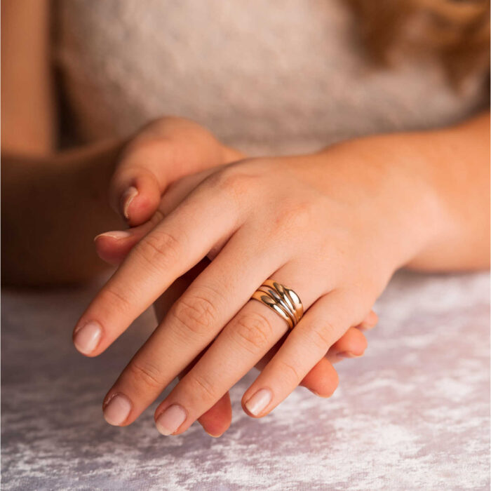 Pan Jewelry - Ring i 14k gult og hvitt gull - Bilde 3