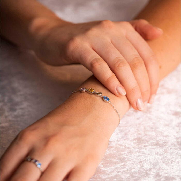 Pan Jewelry Trend - Spraks armbånd i sølv med fargede zirkonia - Bilde 2