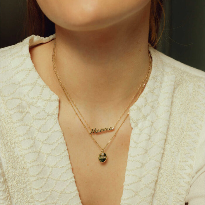 Pan Jewelry Trend - Mamma halssmykke i forgylt sølv - Bilde 2