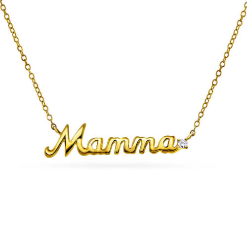 Pan Jewelry Trend - Mamma halssmykke i forgylt sølv