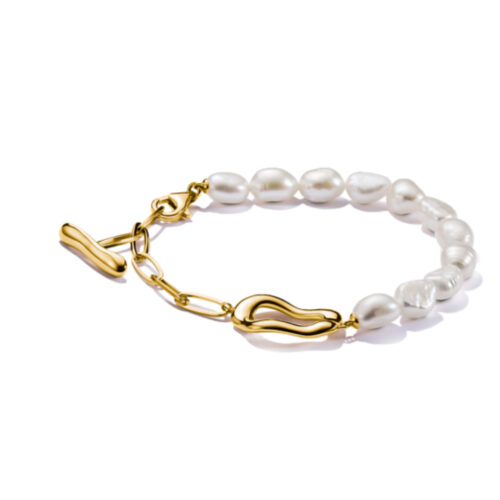 Thomas Sabo - Natural Beauty armbånd i forgylt sølv