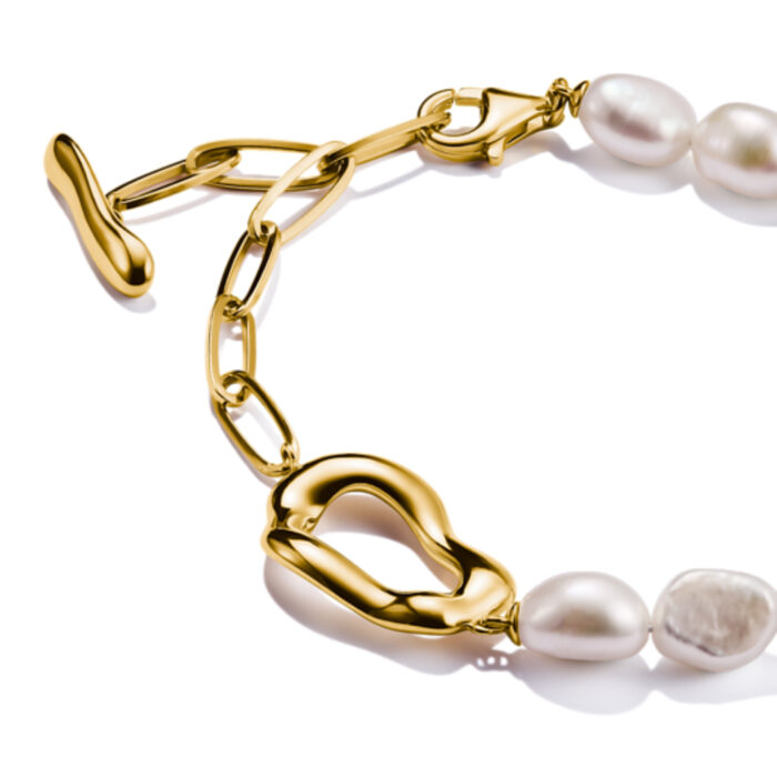 Thomas Sabo - Natural Beauty armbånd i forgylt sølv - Bilde 2