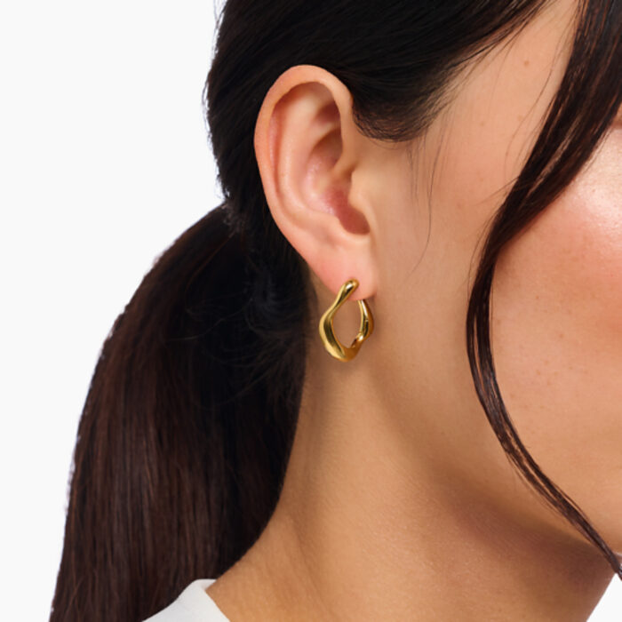 Thomas Sabo - Natural Beauty øreringer i forgylt sølv - Bilde 3