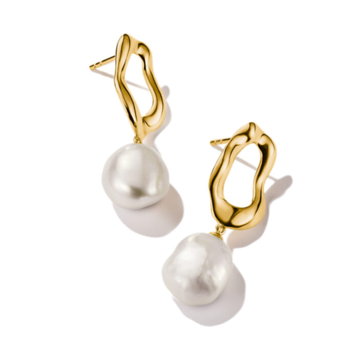 Thomas Sabo - Natural Beauty ørepynt i forgylt sølv med ferskvannsperle - Bilde 2