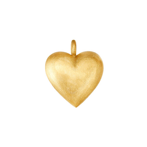 Dulong - Heart halssmykke i 18k gult gull - Stort