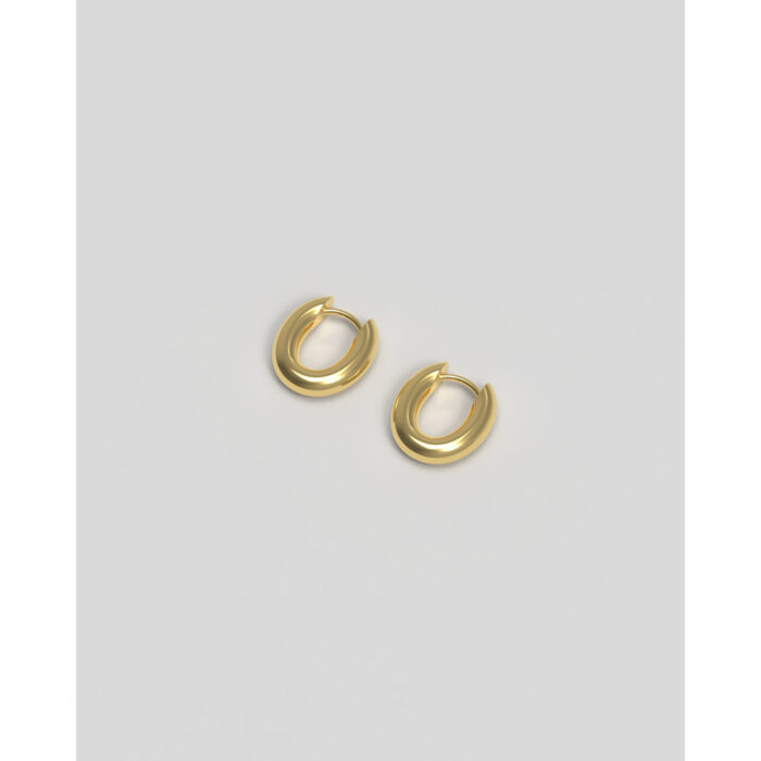 Josephine - Chunky Hoop Tiny Plated