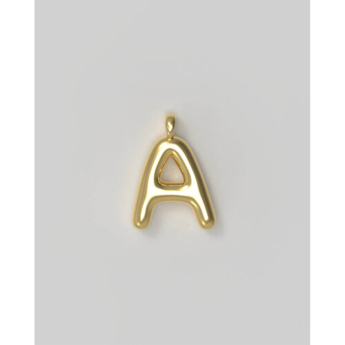 Josephine - Letter Charm Large Plated