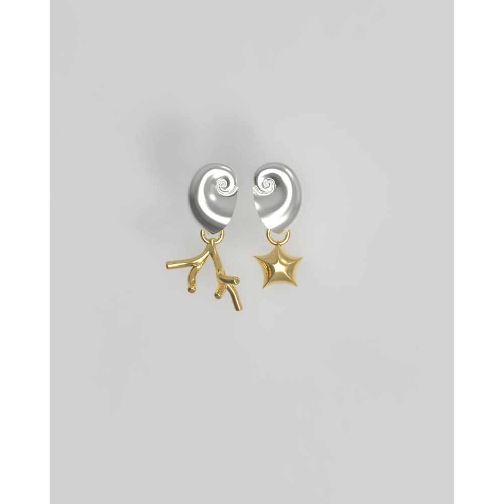 JOSEPHINE - Coral Charm Gold Plated - Bilde 5