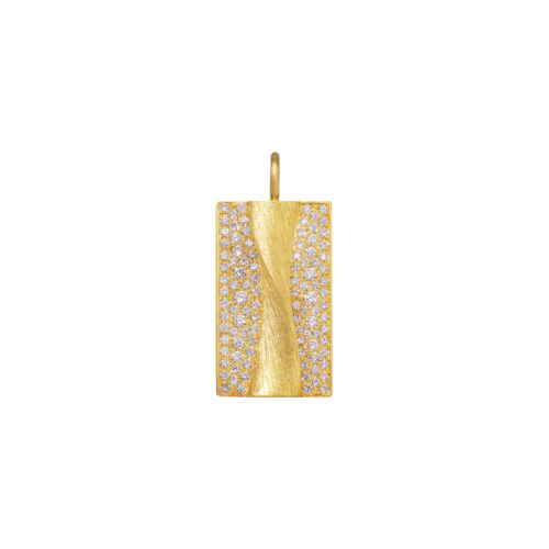 Dulong - Vega Relief diamantanheng, i 18k gult gull