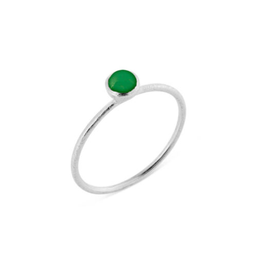 Susanne Friis Bjørner - Ring i sølv med liten farge stein - Flere fargevalg!