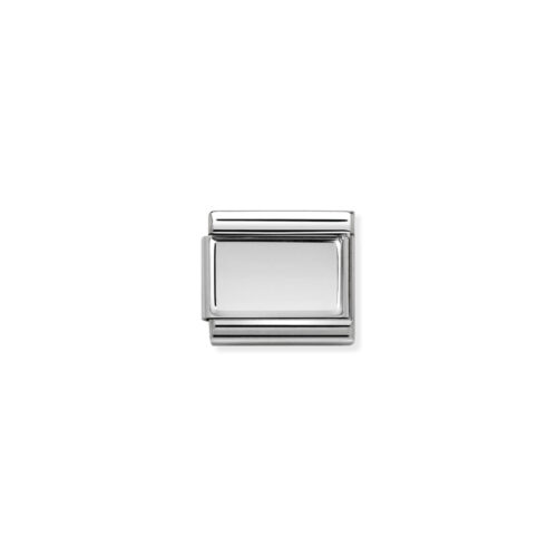 Nomination - Composable Classic PLATES steel and 925 sterling silver (LO) CUSTOM (01_Plain)