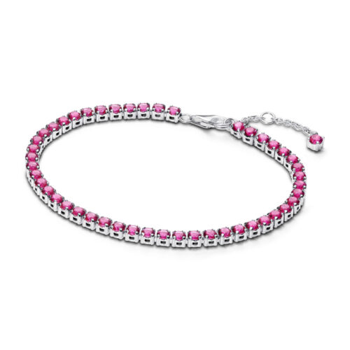 Pandora - Funklende Rosa Tennisarmbånd