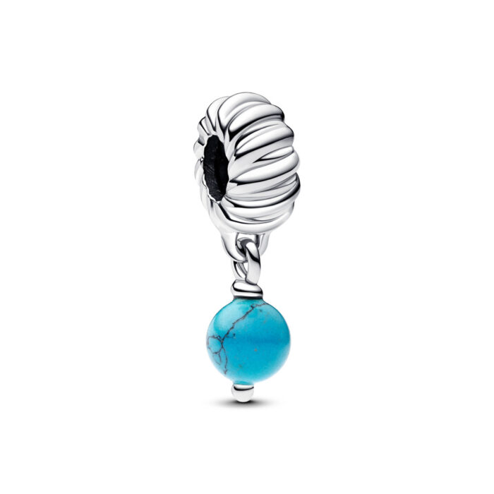 Pandora - Turkisfargede Perle Charm
