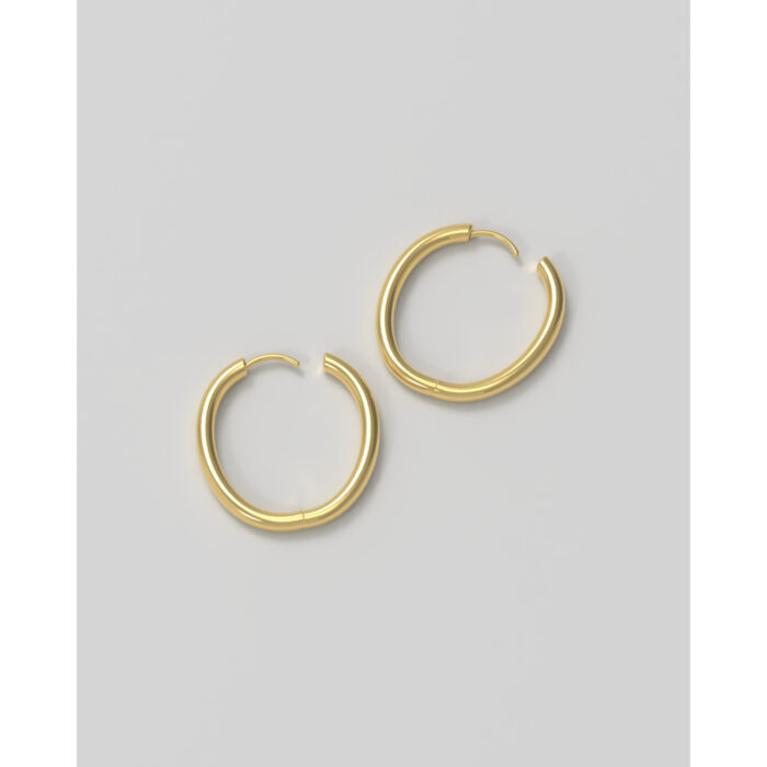 JOSEPHINE - Slim Hoop Large Plated - Bilde 4