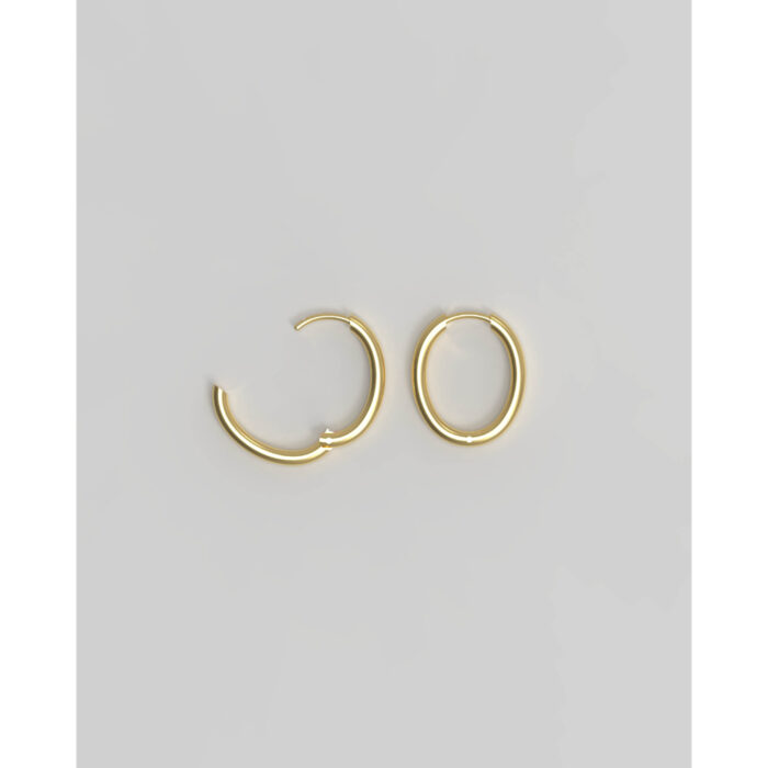 JOSEPHINE - Slim Hoop Medium Plated - Bilde 2