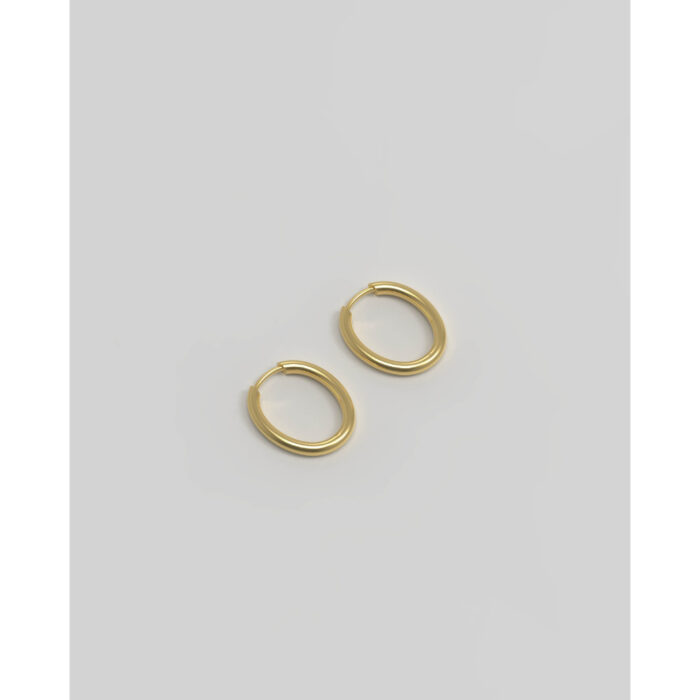 JOSEPHINE - Slim Hoop Medium Plated - Bilde 3