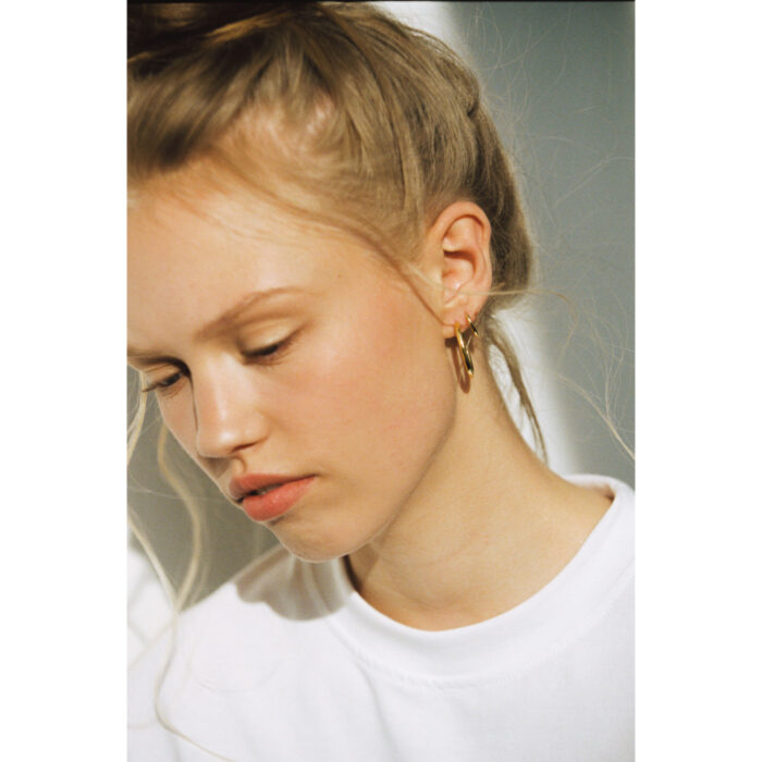 JOSEPHINE - Slim Hoop Tiny Plated - Bilde 3