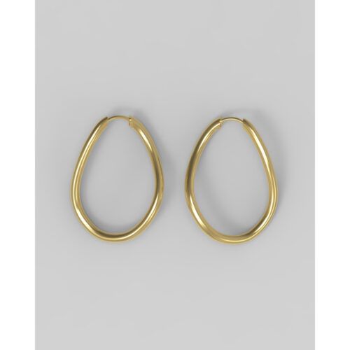 JOSEPHINE - Thorn Hoop Oval Plated