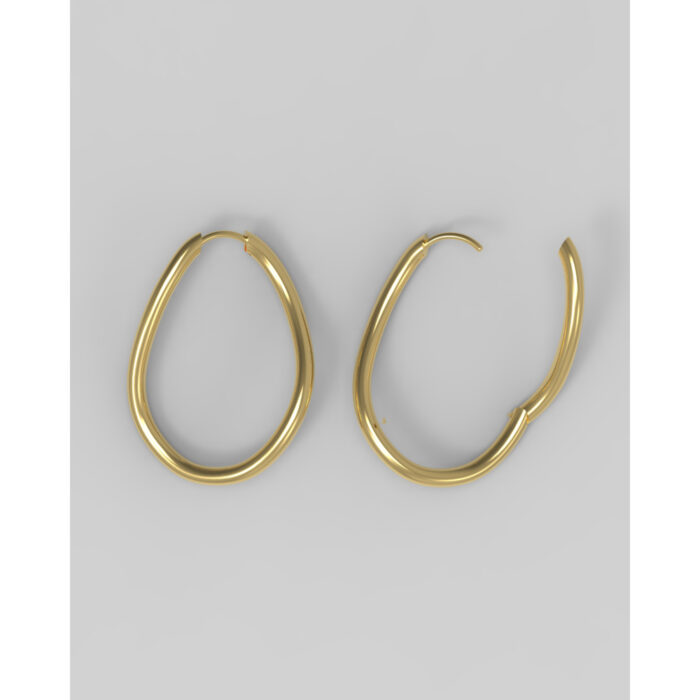 JOSEPHINE - Thorn Hoop Oval Plated - Bilde 2