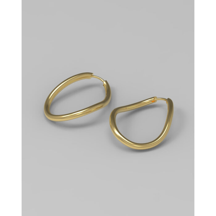 JOSEPHINE - Thorn Hoop Oval Plated - Bilde 3