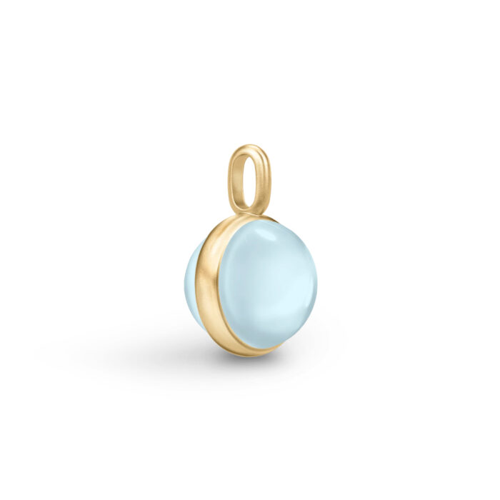 Julie Sandlau - Prime anheng i 22k forgylt sølv - Milky Aqua - Bilde 2
