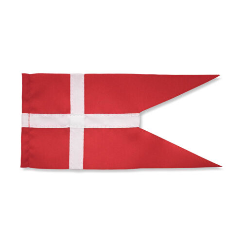 Georg Jensen- Dansk flagg med splitt-NB: Kun flagget
