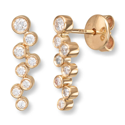 Diamonds by Frisenberg- Ørepynt i gult gull 585/14K med diamanter