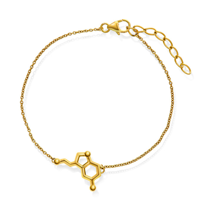 Sandra Lyng x Pan Jewelry - Armbånd i forgylt sølv - Serotonin - Glede