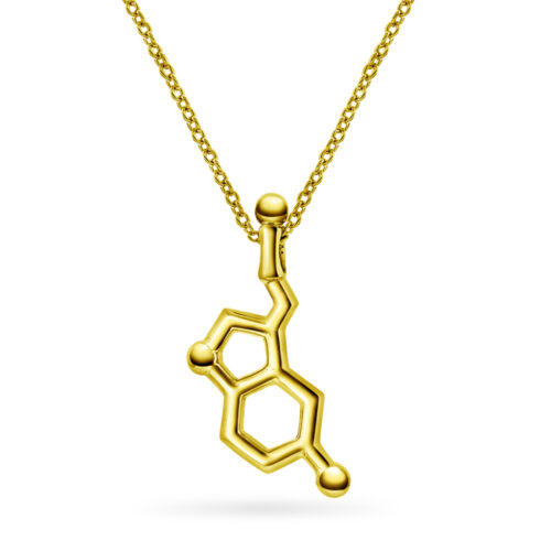 Sandra Lyng x Pan Jewelry - Halssmykke i forgylt sølv - Serotonin - Glede