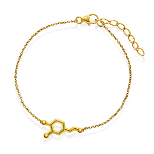 Sandra Lyng x Pan Jewelry - Armbånd i forgylt sølv - Dopamin - Motivasjon