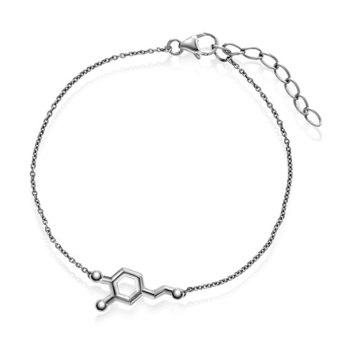 Sandra Lyng x Pan Jewelry - Armbånd i rhodinert sølv - Dopamin - Motivasjon