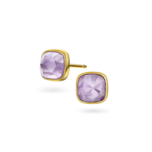 Sandra Lyng x Pan Jewelry - Ørepynt i forgylt sølv med ametyst - RO